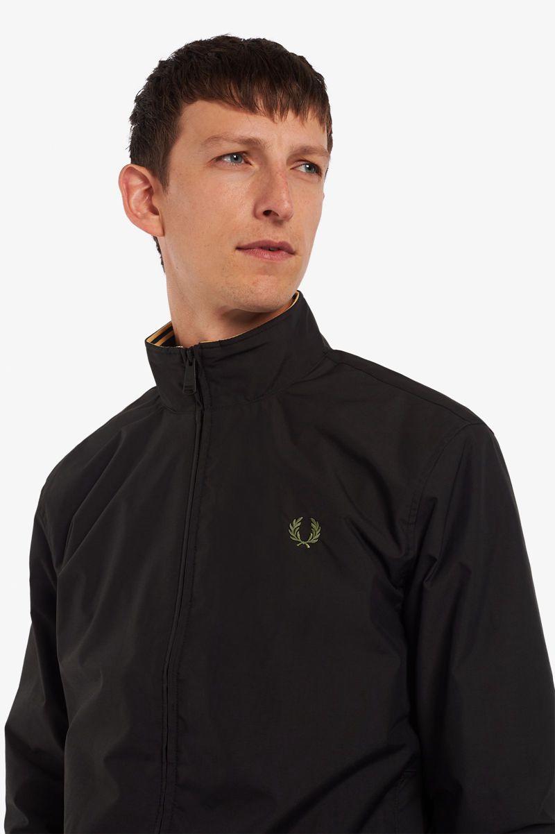 Geaca Barbati Fred Perry Brentham Negrii | RO 1180YXFU